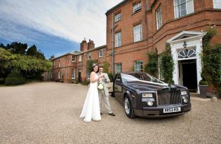 wedding limo corby, phantom rolls royce